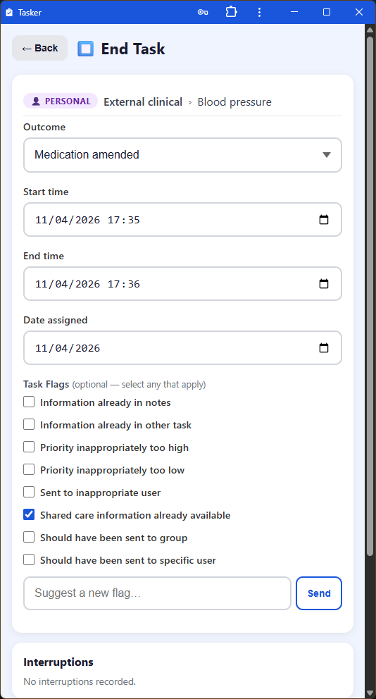 Tasker - Helping you analyse your admin workload